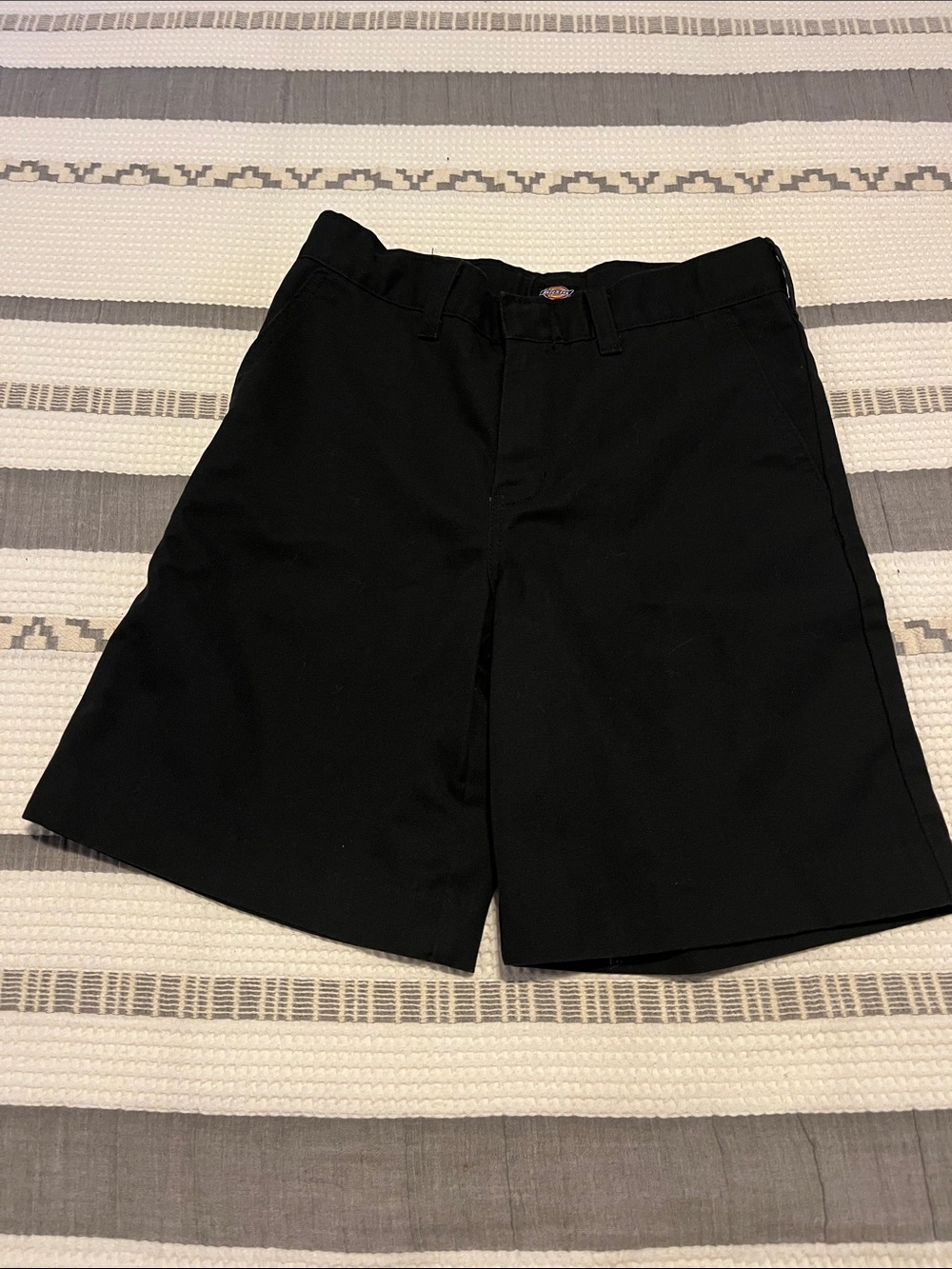 Dickies Black Kids Flat Front Work Shorts